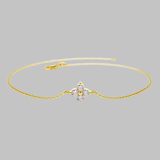 Diamond Flower Armband Glamouroses