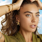 Elegante Ohrringe mit Seestern-Design aus der Ocean Luxe Kollektion, perfekt für jeden Anlass.