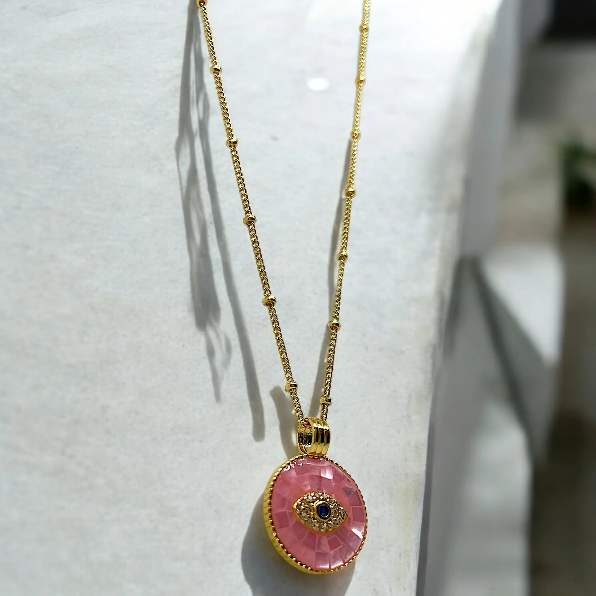 Pink Eye Kette Glamouroses