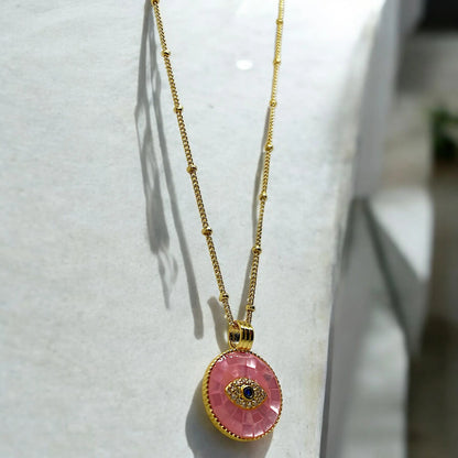 Pink Eye Kette Glamouroses