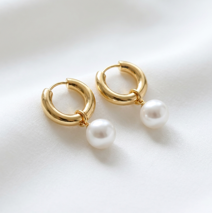 Celestial Pearl Dangles by Glamouroses