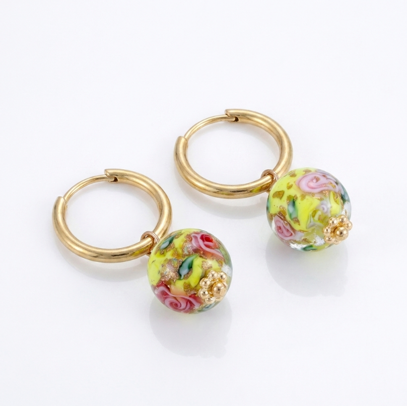 Lumière Bloom Hoops by Glamouroses