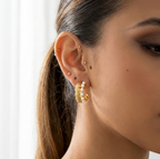 Ornate Pearl Hoop by Glamouroses