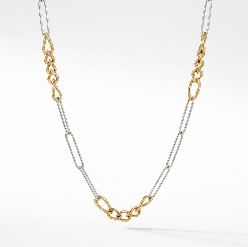 Two-Tone Grace Chain by Glamouroses