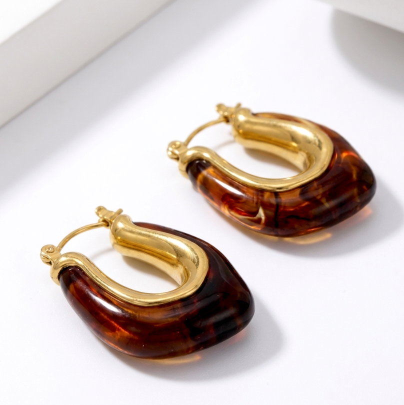 Honey Glow Hoops by Glamouroses
