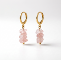 Rose Quartz Drop Ohrringe | 18K vergoldet by Glamouroses