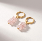 Rose Quartz Drop Ohrringe | 18K vergoldet by Glamouroses