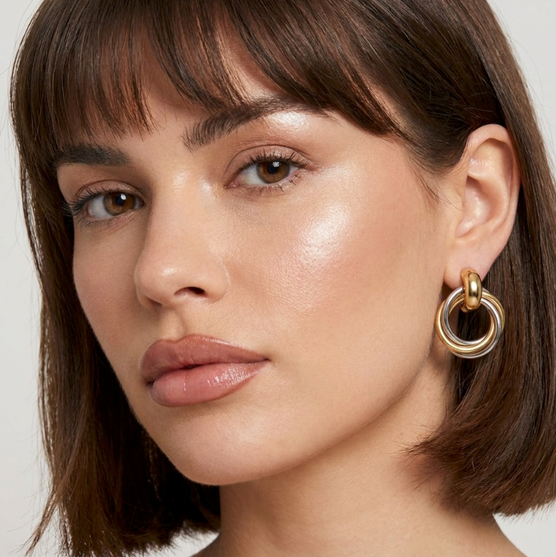 Royal Mixed Metal Ohrringe | 18KGP by Glamouroses