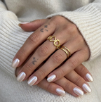 Golden Hearts Ring by Glamouroses